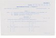 Tamil Nadu Board Matriculation Exam Mathematics Paper I Sample Paper 1