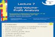 Lecture 7 - CVP Analysis