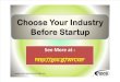 Choose Your Industry Before Startup