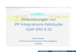 © SAP UCC 2009 PP Integrations-Fallstudie 1 Erl¤uterungen zur PP Integrations-Fallstudie (SAP ERP 6.0) Stefan Weidner SAP University Competence Center