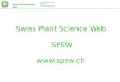 Swiss Plant Science Web SPSW  Swiss Plant Science Web Zurich–Basel PSC BeNeFri Arc Lémanique PS