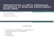 Epe Perceptions of Metu Freshmen Students