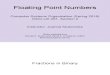 Lecture03 Floating Point Numbers