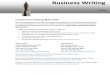 Business Writing Sample