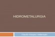 Clase 5 - Hidrometalurgia