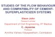 Studies of the flow behaviour and compatibility of cement-SP systems.pdf