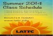 LA Trade Tech - 8.1 2014 Summer - Schedule