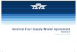 IATA - Aviation Fuel Supply Model Agreement 2009