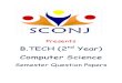 Semester papers of Btech