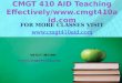 CMGT 410 AID Teaching Effectively