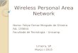 Wireless Personal Area Network