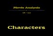 Movie Analysis Chraracters