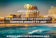 Americans for Prosperity FY 2017 Taxpayers' Budget