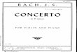Bach JS - Keyboard Concerto in Dm BWV1052 Arr for Violin and Piano Intl Ed