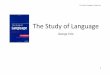 Yule Study of Language - Study Notes