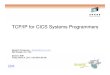 TCP IP foTCP IP for CICS Systems Programmersr CICS Systems Programmers