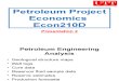 Petroleum Project Economics 02
