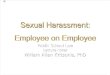 Dr. William Allan Kritsonis, Phd-sexual Harassment Employee-On-employee Ppt