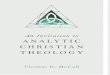 An Invitation to Analytic Christian Theology By Thomas H. McCall - EXCERPT