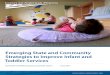 Emerging State and Community Strategies to Improve Infant and Toddler Services