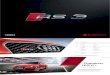 Audi RS 3 Sportback Catalogue (Germany, 2015)