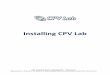 CPV Lab Installation Instructions