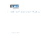 DHCP 4.3.1 Distribution Documentation Aug 4 14