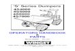 Parts and Operators Handbook 4s4000, 4s5000, 4s6000, 4s7000 Site Dumpers