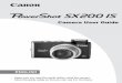 Canon SX200IS PowerShot User Manual