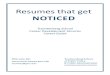 Resumes That Get Noticed Guide