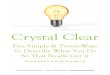Crystal Clear Five Ways to Describe What You Do