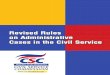 Revised Rules on Admin Cases in the CSC