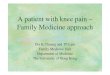 KneeA Patient With Knee Pain Family Medicine Approach