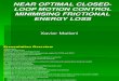 Near Optimal Closed-Loop Motion Control Minimising frictional Energy Loss