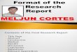 MELJUN CORTES Format the Research Reports