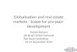 Gloablisation and Real Estate Markets
