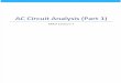 AC Circuit Analysis (Part 1)