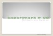 Experiment 08 Marking Scheme Presentationw
