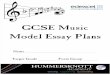 Edexcel Music Model Essay Booklet