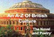A-Z of British Culture: Novel and Poetry