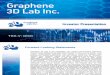 Graphene 3D Lab Investor Presentation