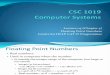 Lecture 05 - Floating Point Numbers