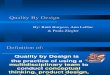 Quality by Design(Paula Ruth Ann)