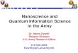 Nano Science in the Army Oct 01