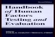Handbook of Human Factors Testing and Evaluation Copia