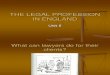 Legal Profession in England13