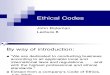 Ethical Codes Lecture