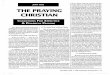 1991 Issue 8 - The Praying Christian: Conditions for Effective and Powerful Praying - Counsel of Chalcedon