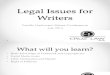 Legal Issues for Writers