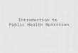 Public Health introduction